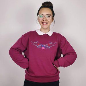 Anthony Richards Embroidered Floral Vintage Style